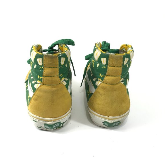 Vans Shoes Mens 9 Women 10.5 Lakers Undefeated Sk8 Hi U-Man UNDFTD Yellow Green main image 7